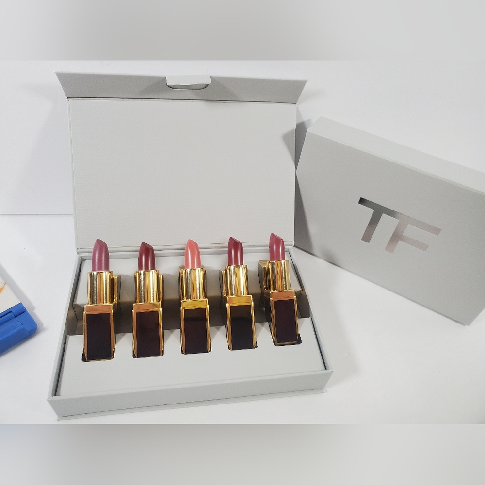 Tom Ford Lip Color Mini Deluxe 5pc Set (1g/.03 oz Each) NIB